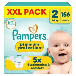Trekpleister Pampers Premium Protection Maat 2 Luiers aanbieding