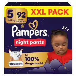 Trekpleister Pampers Night Pants Maat 5 Luierbroekjes aanbieding