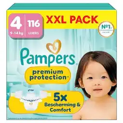 Trekpleister Pampers Premium Protection Maat 4 Luiers aanbieding