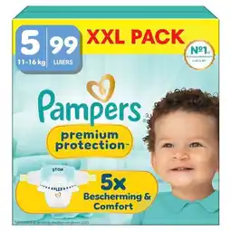 Trekpleister Pampers Premium Protection Maat 5 Luiers aanbieding