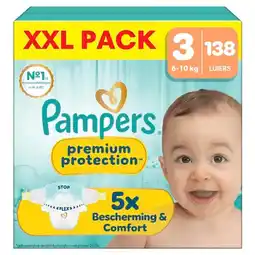 Trekpleister Pampers Premium Protection Maat 3 Luiers aanbieding