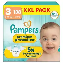 Trekpleister Pampers Premium Protection Maat 3 Luiers aanbieding