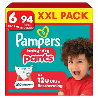 Trekpleister Pampers Baby-Dry Pants Maat 6 Luierbroekjes aanbieding