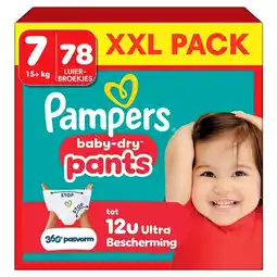 Trekpleister Pampers Baby-Dry Pants Maat 7 Luierbroekjes aanbieding