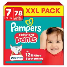 Trekpleister Pampers Baby-Dry Pants Maat 7 Luierbroekjes aanbieding