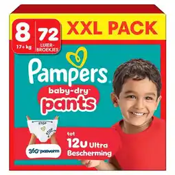 Trekpleister Pampers Baby-Dry Pants Maat 8 Luierbroekjes aanbieding
