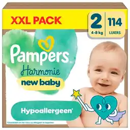 Trekpleister Pampers Harmonie Maat 2 Luiers aanbieding