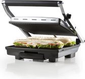 Bol.com Domo DO9135G - Contactgrill - Paninigrill - 2000W - RVS aanbieding