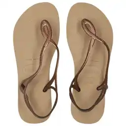 Foot Locker Havaianas Luna Slippers en Sandalen Dames - Goud - Maat 35/36 - Plastic aanbieding
