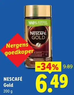 Lidl Nescafé Gold aanbieding