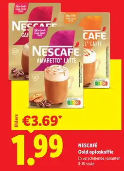 Lidl Nescafé Gold oploskoffie aanbieding