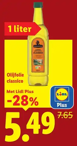 Lidl Olijfolie classico aanbieding