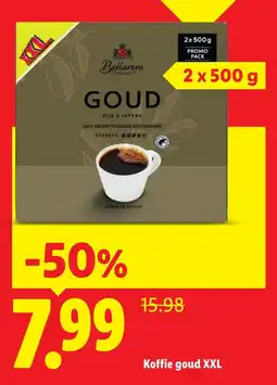 Lidl Koffie goud aanbieding