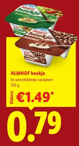 Lidl Almhof hoekje aanbieding
