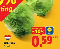 Lidl IJsbergsla aanbieding