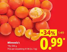 Lidl Minneola's aanbieding