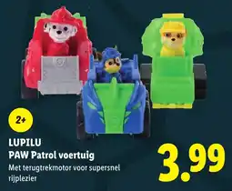 Lidl Lupilu PAW Patrol voertuig aanbieding