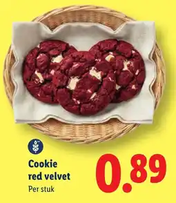 Lidl Cookie red velvet aanbieding