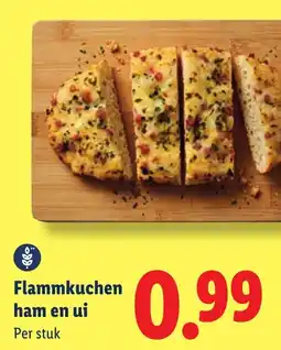 Lidl Flammkuchen ham en ui aanbieding