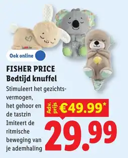 Lidl Fisher Price Bedtijd Knuffel aanbieding