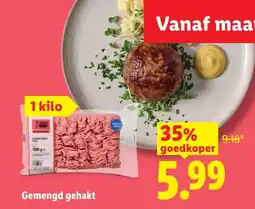 Lidl Gemengd gehakt aanbieding