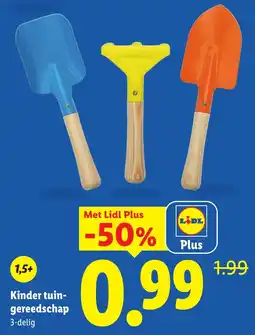 Lidl Kinder tuin gereedschap aanbieding