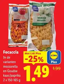 Lidl Focaccia aanbieding