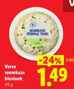 Lidl Verse roomkaas bieslook aanbieding