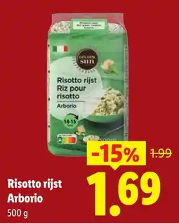 Lidl Golden Sun Risotto rijst aanbieding