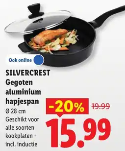 Lidl Silvercrest Gegoten aluminium hapjespan aanbieding