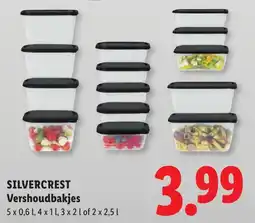 Lidl Silvercrest Vershoudbakjes aanbieding