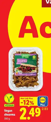 Lidl Vegan shoarma aanbieding