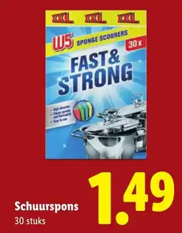 Lidl W5 Schuurspons aanbieding