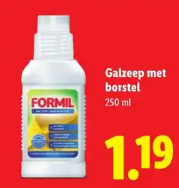 Lidl Formil Galzeep met borstel aanbieding