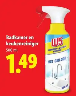Lidl W5 Badkamer- & Keukenreiniger aanbieding
