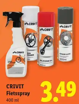 Lidl Crivit Fietsspray aanbieding