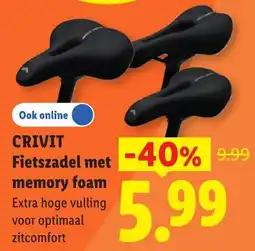 Lidl Crivit Fietszadel aanbieding