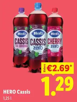 Lidl Hero Cassis aanbieding