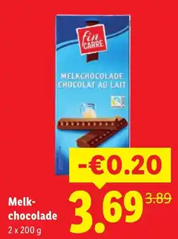 Lidl Fin Carre Melkchocolade aanbieding
