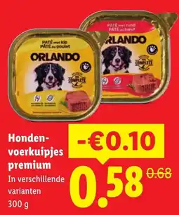 Lidl Orlando Hondenvoerkuipjes aanbieding