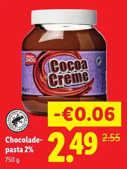 Lidl Mister Choc Cocoa Creme aanbieding
