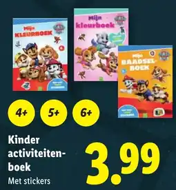 Lidl Kinder activiteiten-boek aanbieding