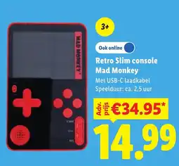 Lidl Retro Slim console Mad Monkey aanbieding