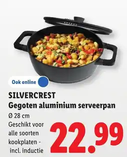 Lidl Silvercrest gegoten aluminium serveerpan aanbieding
