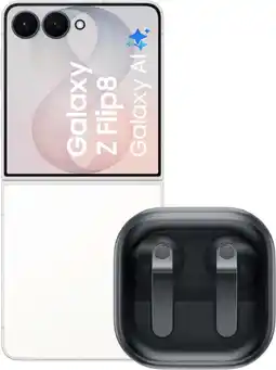 Coolblue Samsung Galaxy Z Flip 8 256GB Wit 5G + Samsung Galaxy Buds4 Zwart aanbieding