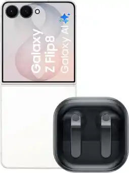 Coolblue Samsung Galaxy Z Flip 8 512GB Wit 5G + Samsung Galaxy Buds4 Zwart aanbieding