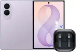 Coolblue Samsung Galaxy Z Fold 8 512GB Lila 5G + Samsung Galaxy Buds4 Pro Zwart aanbieding