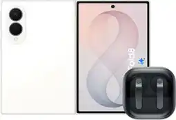 Coolblue Samsung Galaxy Z Fold 8 512GB Wit 5G + Samsung Galaxy Buds4 Pro Zwart aanbieding