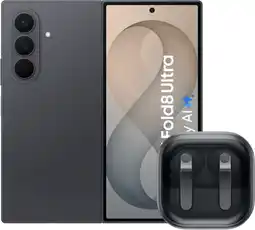 Coolblue Samsung Galaxy Z Fold 8 Ultra 512GB Zwart 5G + Samsung Galaxy Buds4 Pro Zwart aanbieding