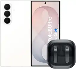 Coolblue Samsung Galaxy Z Fold 8 Ultra 512GB Wit 5G + Samsung Galaxy Buds4 Pro Zwart aanbieding